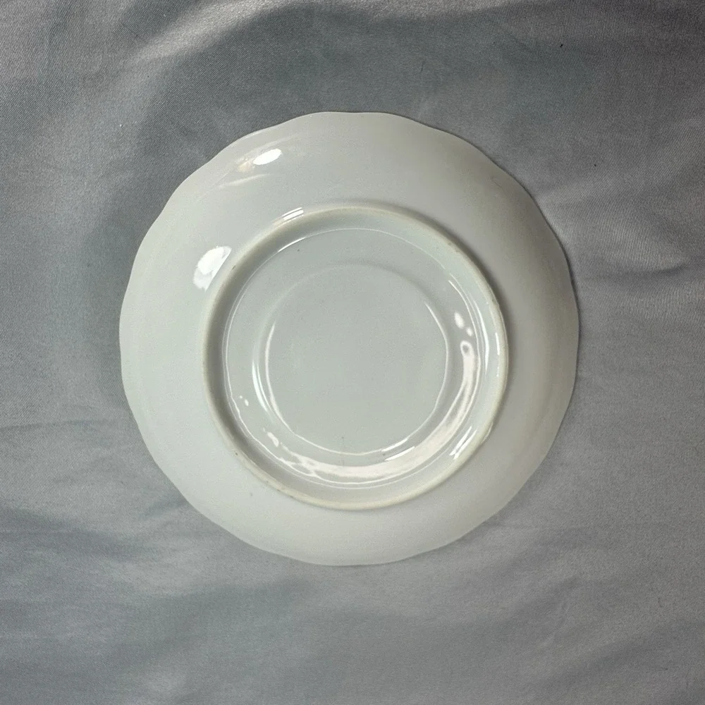 Vintage Lavender Lusterware Tea Cup Saucer Japan Gold Floral Iridescent 1950 Set